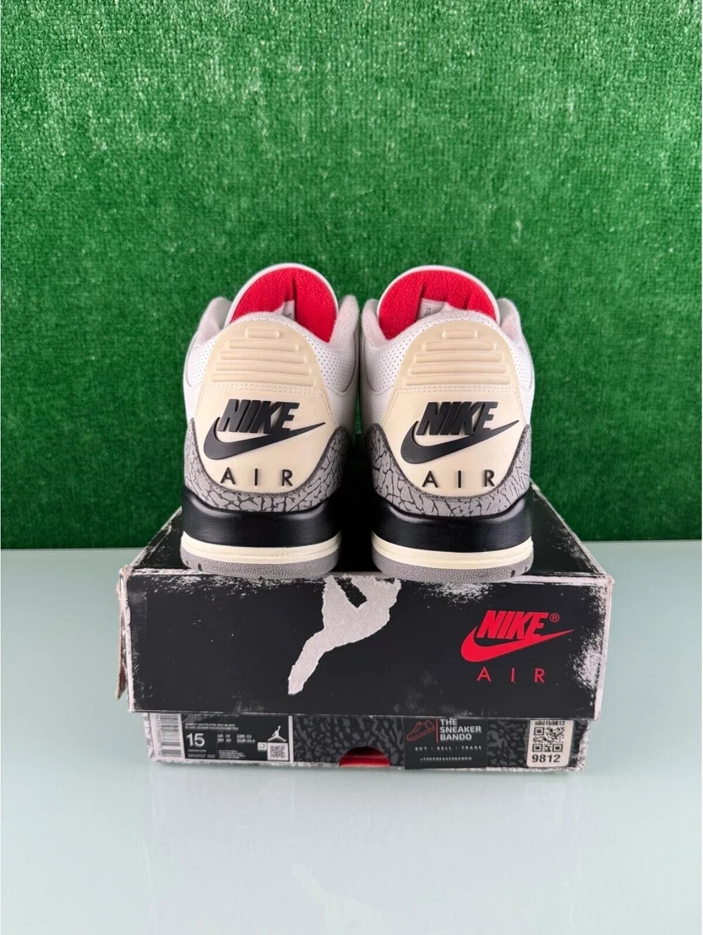 Size 15 - Jordan 3 Retro Mid White Cement Reimagined